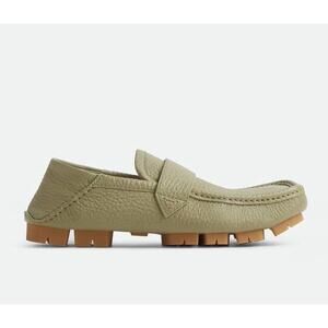 Bottega Veneta Leather Shore Loafer Shoes Travertine 11 US (44) 786809 NIB $990
